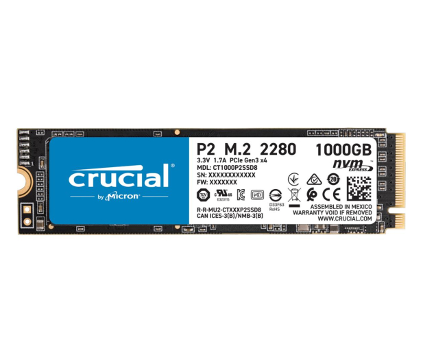 Crucial 1TB M.2 PCIe NVMe P2 - 605759 - zdjęcie